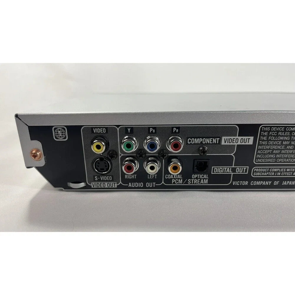 JVC XV-N44SL Silver DVD Player No Remote Tested Working